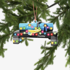 Personalized Workout Ornament, Gym Christmas Ornament, Fitness Ornament