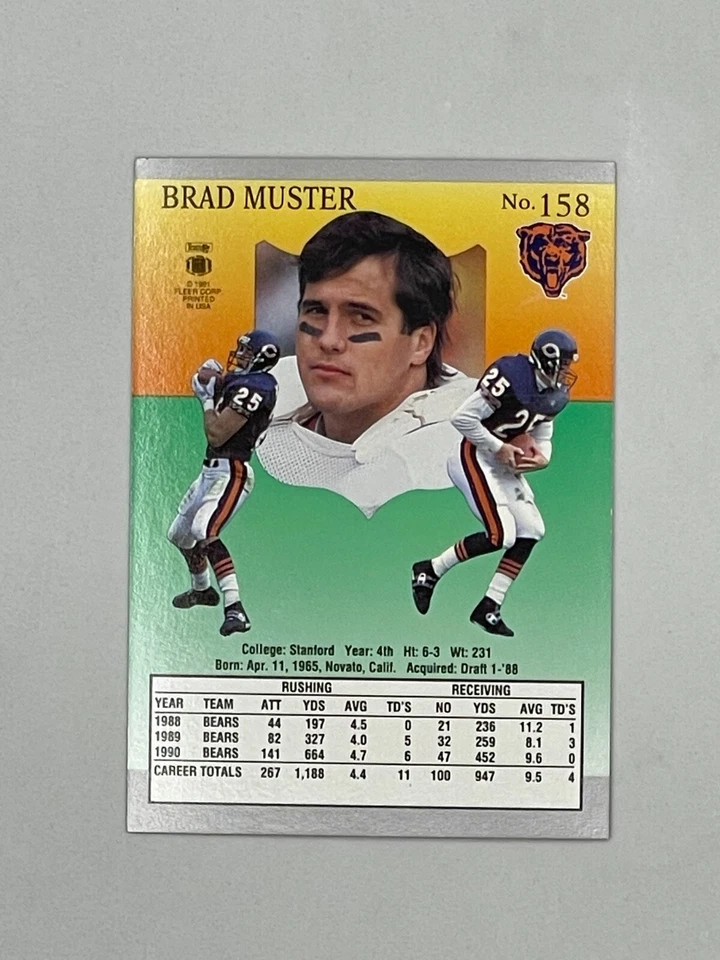 1991 Ultra #158 Brad Muster - Image 2 of 2