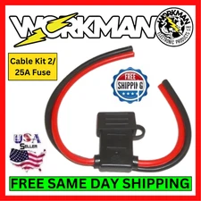 WORKMAN 10GKIT 10 AWG DUAL WIRE w/ INLINE 25A ATC BLADE WATERPROOF FUSE HOLDER