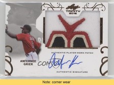2016 Leaf Trinity Patch Auto Anfernee Grier #PA-AG1 Patch Auto READ 02dh
