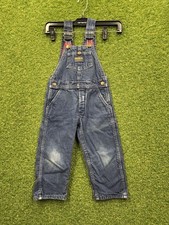 Vintage OshKosh Overalls Size 3T Toddler Blue Medium Wash Classic Made in USA