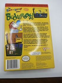 The Ren & Stimpy Show: Buckaroos NES CIB with Poster - Rare!