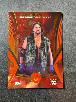 AJ STYLES 2025 WWE TOPPS UNIVERSE DAZZLING DEBUTS GALAXY PARALLEL