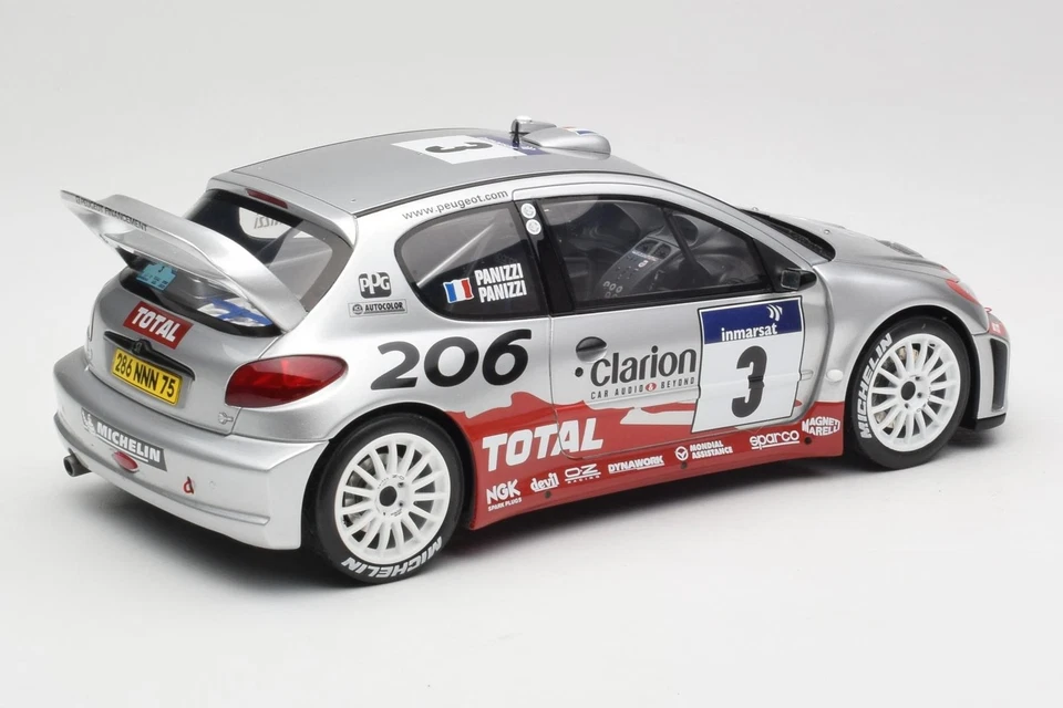 OT1085 Peugeot 206 WRC n3 G.Panizzi Rally Tour de Corse 2002 Otto 1/18 - Photo 2/4