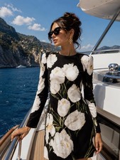 Dolce & Gabbana Floral Tulip Print Shift Dress