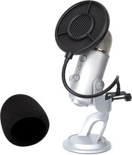 Blue Yeti Pop Filter Foam Windscreen - 5.5 Inch Diam 6 Layers Pop Filter for ...