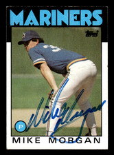 Mike Morgan Mariners 1986 Topps Autograph Auto #152 SIGNED w/COA