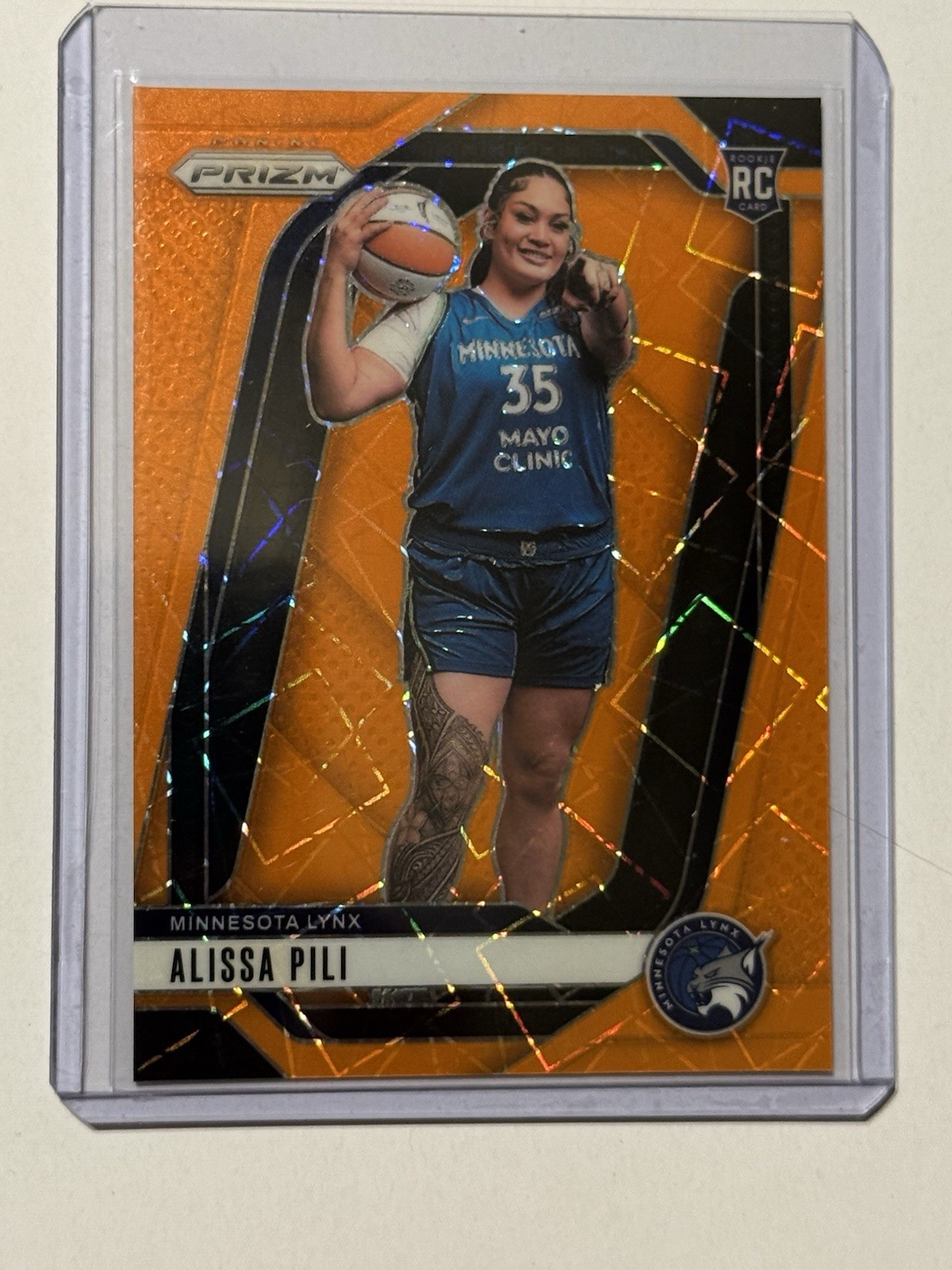 2024 Panini Prizm WNBA #150 Alissa Pili Orange Velocity Prizms
