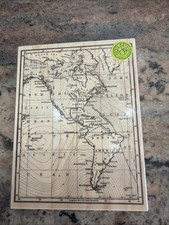 Hero Arts Stamp Map of America S5800 4.5" X 5.75" Large New 2013 MADE IN USA
