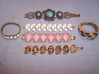 Vintage OLD Costume Jewelry Lot – 6 Bracelets Coro Japan