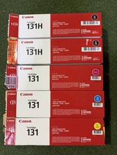 Canon 131H 131 Toner Set Black Cyan Magenta Yellow Genuine OEM OPEN BOX