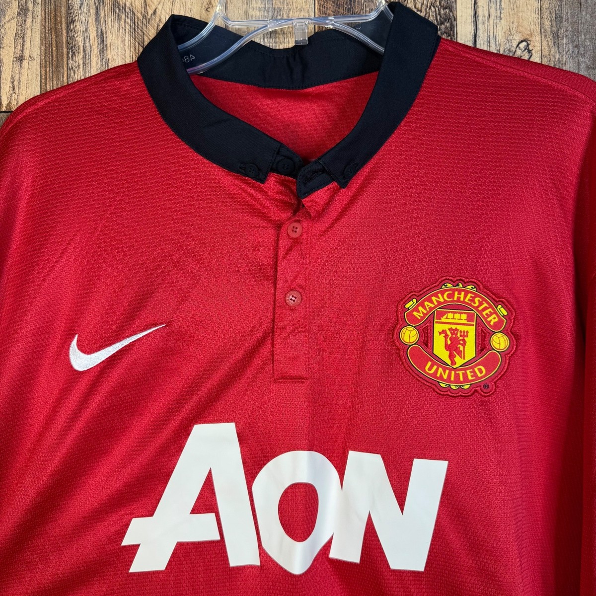 Manchester United 2013-14 Home Long Sleeve Jersey Nike 547929-624
