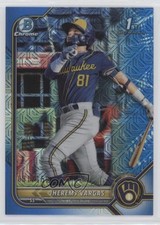 2022 Bowman Chrome Prospects Mega Box Blue Mojo Refractor Jheremy Vargas i6e