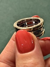 Bulgaria B Zero 3 Band White Gold Ring Size Size 53/N