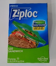 Resealable Storage Sandwich Bags - 5.88" Width x 6.50" Length - Clear - 120 Bags