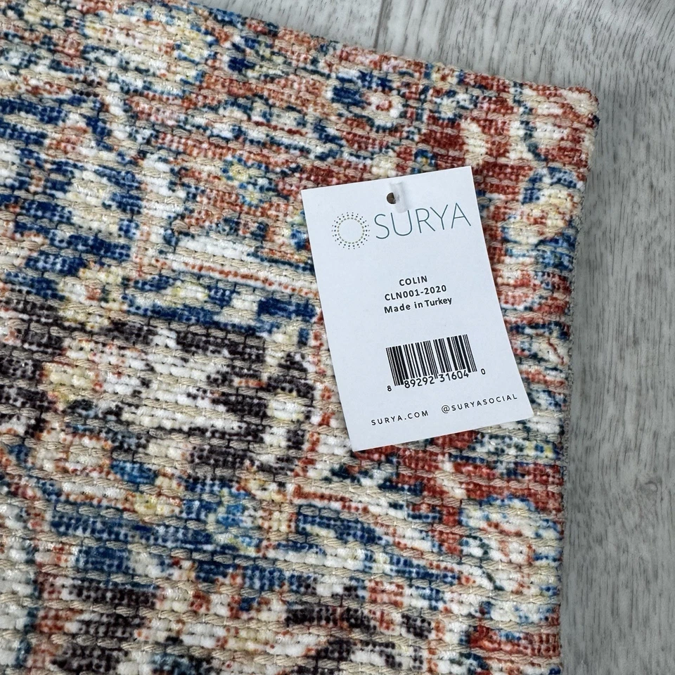 Surya Colin Decorative Zipper Pillow Cover Multi-Bloomingdales 18” x 18” - Image 2 of 4