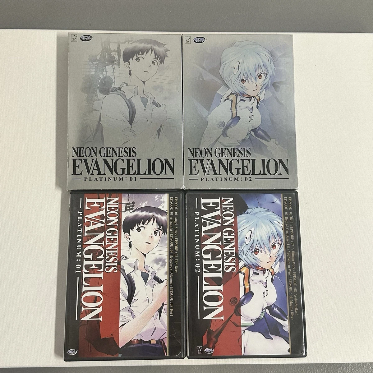 Platinum Edition DVDs & Neon Genesis Evangelion Blu-ray Discs for