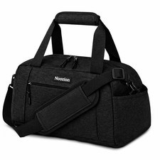 14 inch Small Gym Bag for Women  Men, Lightweight Carry On Mini Duffle Bag w...