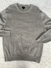 J. Crew Men  s L Gray Cotton Crewneck Sweater. Dbl Stitch. Exc. Condition