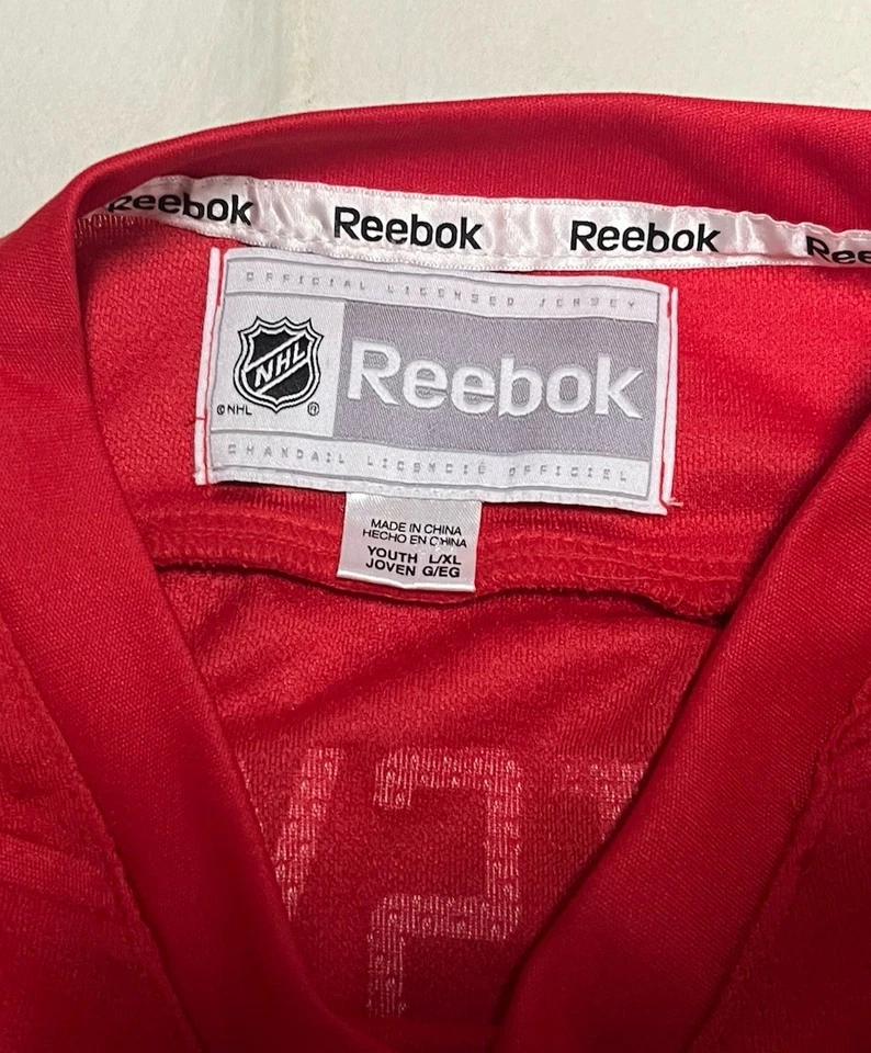 DETROIT RED WINGS #13 PAVEL DATSYUK YOUTH L/XL JERSEY NHL HOCKEY REEBOK - Image 2 of 4