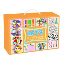 2000 PCS Arts and Crafts Supplies for Kids All in 1 Craft Kit with Pipe Cleaners