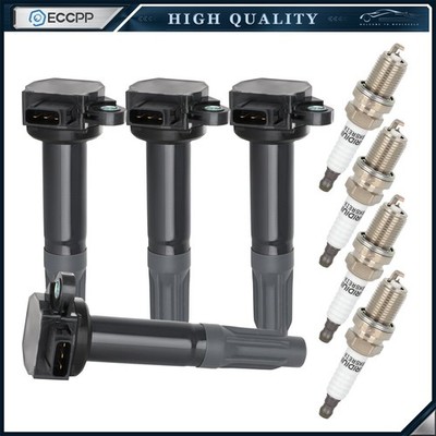 ECCPP 4 For 2.5L Subaru Legacy Outback 2010 2011 2012 Ignition Coil Spark Plug