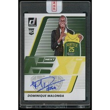 2025 Donruss WNBA #9 Dominique Malonga Next Day On-Card Autographs