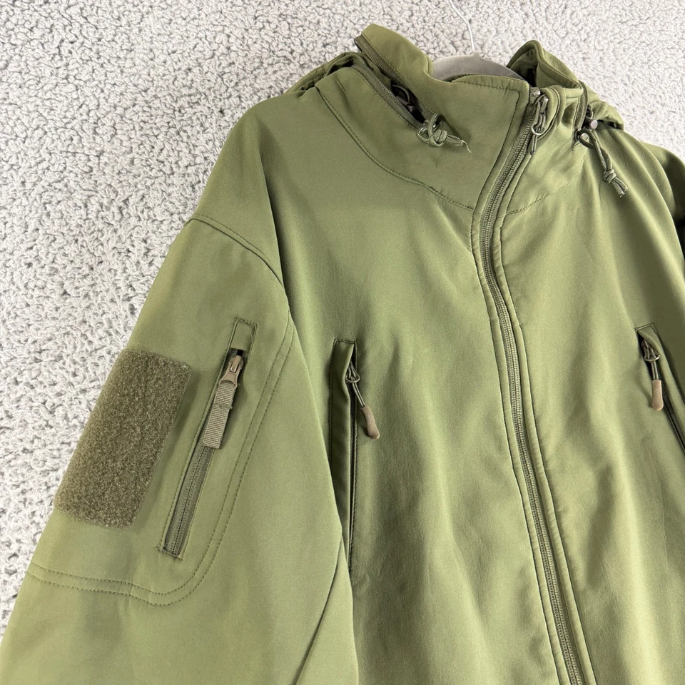 Condor Summit Jacket Mens Large Green Soft Shell Full Zip Hooded Long Sleeve - Image 2 of 4