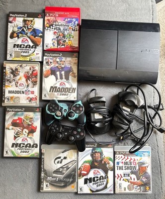 Sony PlayStation 3 Super Slim Console with Controllers,Games+ Extra Games