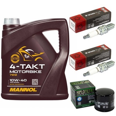 Öl Set Inspektion 4L Ölfilter Zündkerzen für Ducati Monster 620 ie ZDM 2002-2006