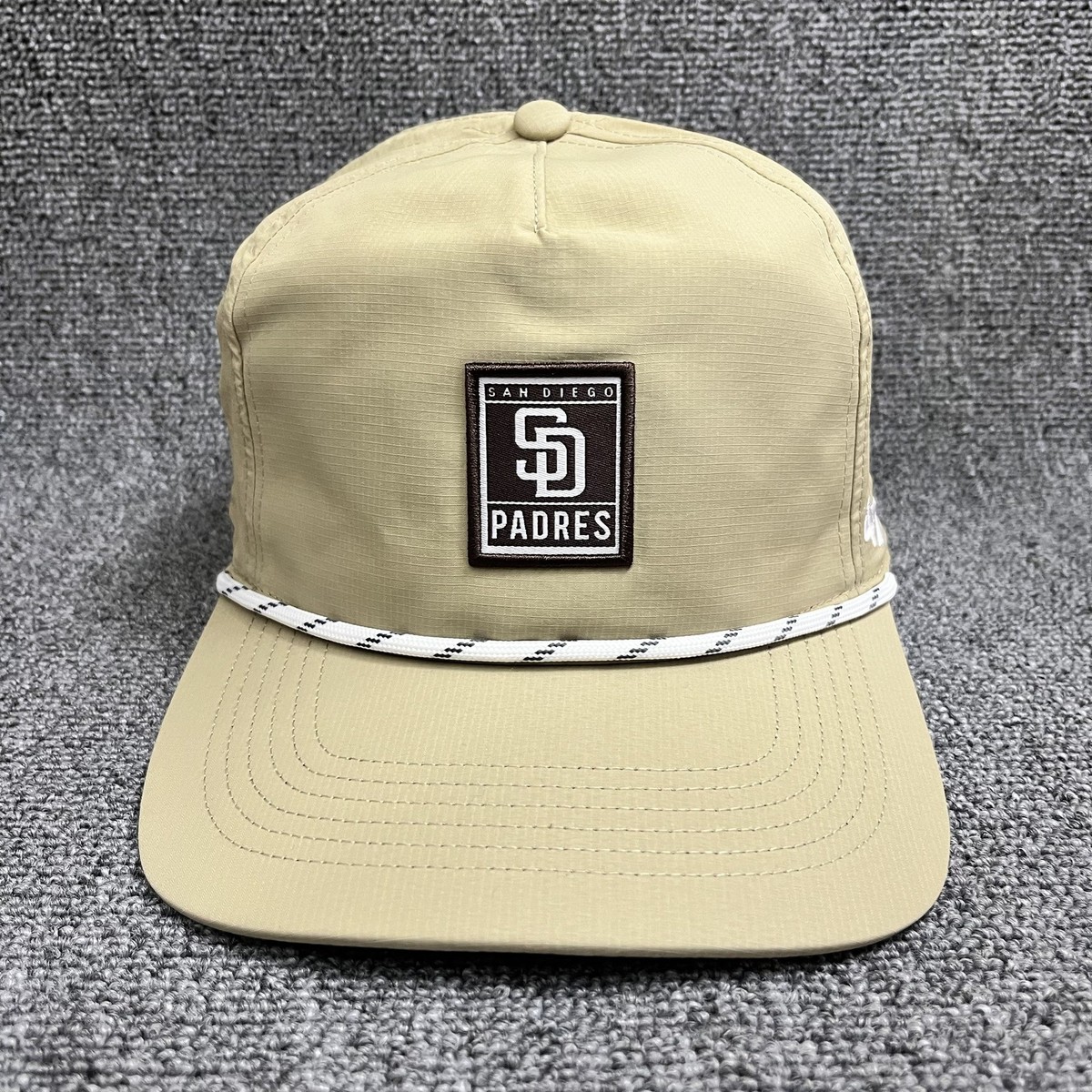 New '47 San Diego Padres Hitch Snapback Hat Khaki Rope 5-Panel Cap
