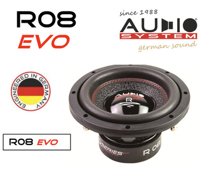 Audio System R08 EVO RADION SERIES 200 mm HIGH EFFICIENT Subwoofer 300 Watt RMS