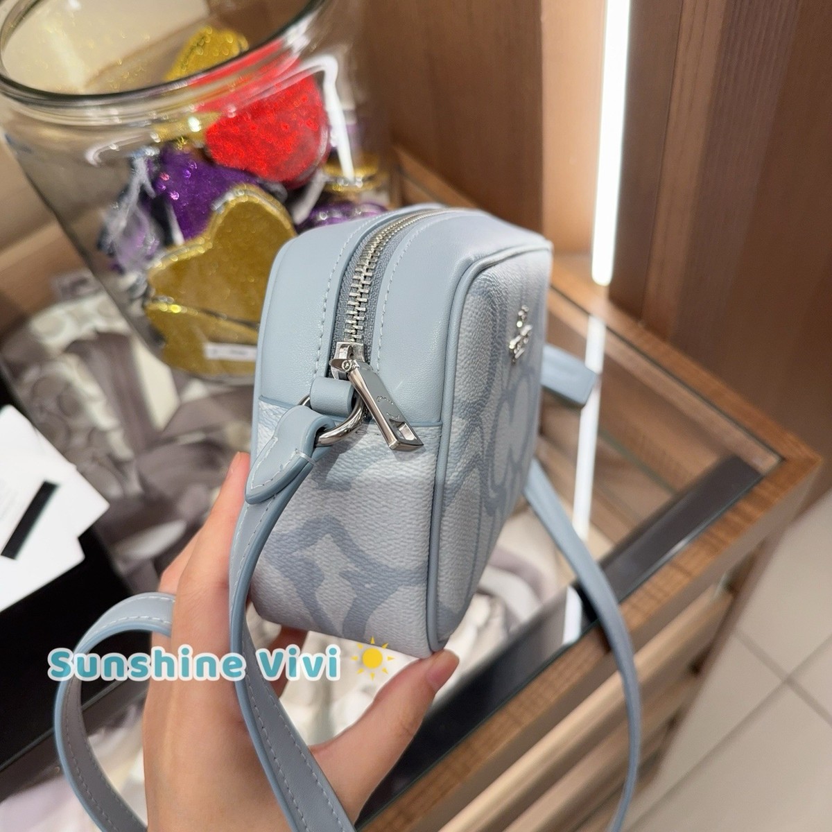 NWT COACH Mini Jamie Camera Bag In Sketch Signature Canvas CBL94