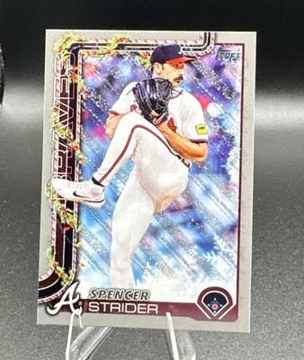 2025 Topps Holiday - Spencer Strider #H75 Holiday Silver Glitter