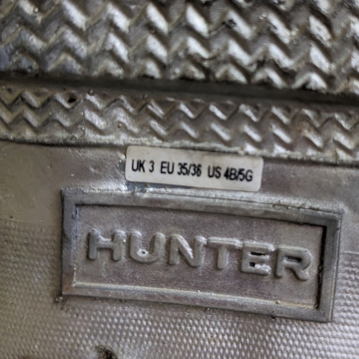 Hunter Metallic Silver Rain Boots View 5