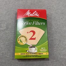 Melitta 40-Count Number 2 Natural Brown Super Premium Coffee Filters