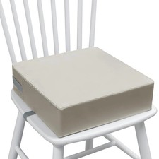 Toddler Booster Seat for Dining Table, 2 Elastic Seat Belts, Anti Scratch PU ...