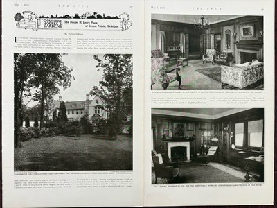 Grosse Pointe Estate Architecture History Dexter Ferry Trowbridge & Ackerman1918