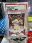 2017 Topps Opening Day Aaron Judge #AJ Auto Autograph RC Rookie PSA 5 EX - Pop 1