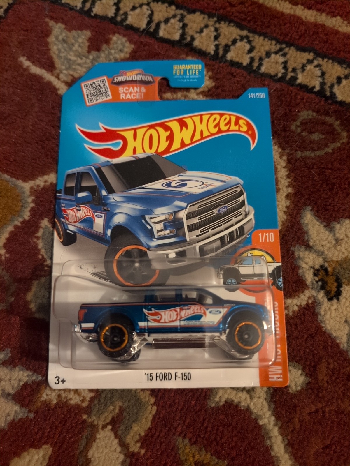 HOT WHEELS '15 FORD F- 150 HW HOT TRUCKS Blue/Orange