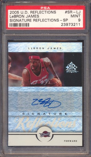 2005 UD REFLECTIONS LEBRON JAMES SP AUTO AUTOGRAPH JERSEY # 1/1 23/35 PSA 9!