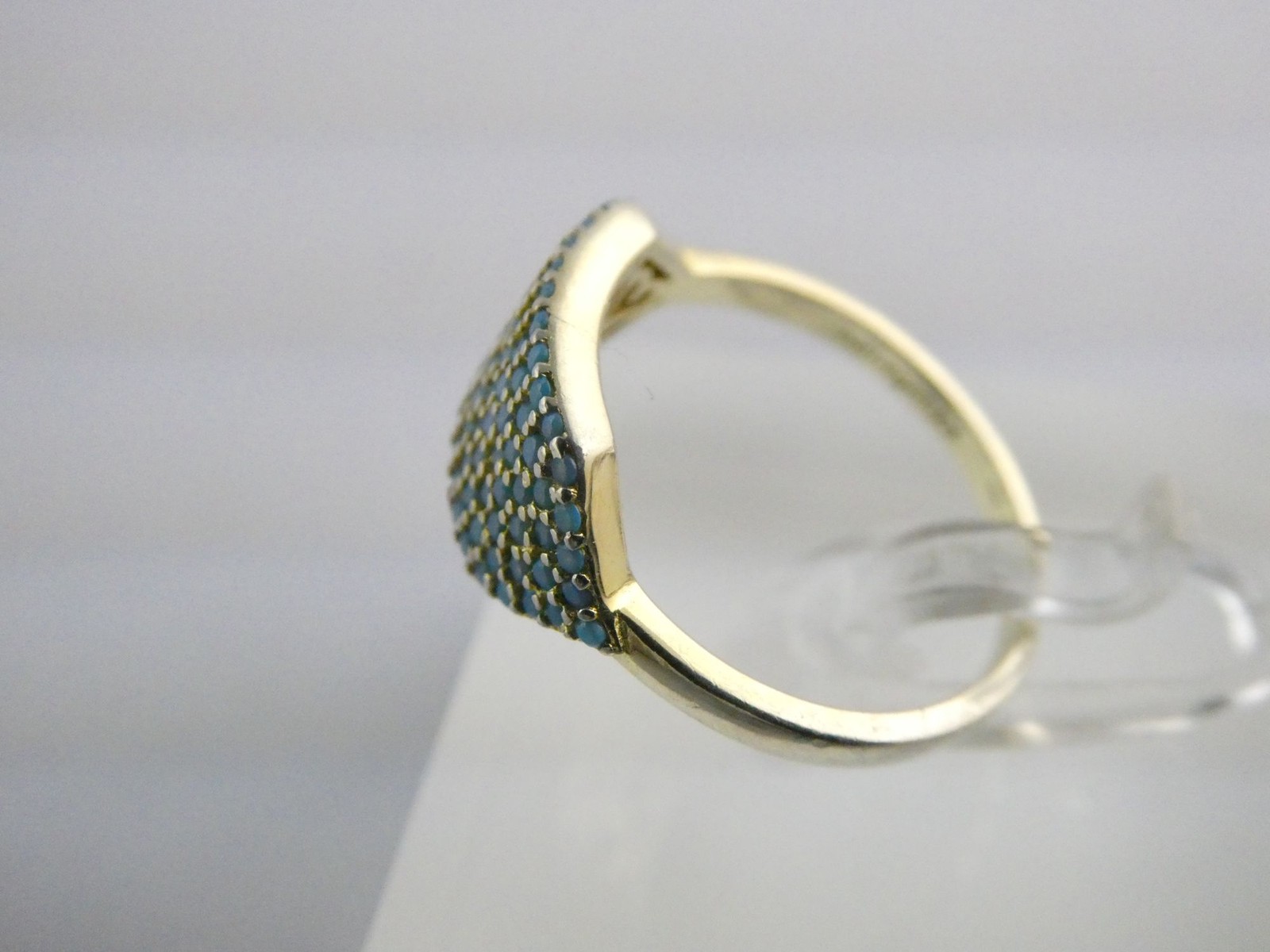 Native Gem Sterling Silver Turquoise Array Ring 9… - image 5