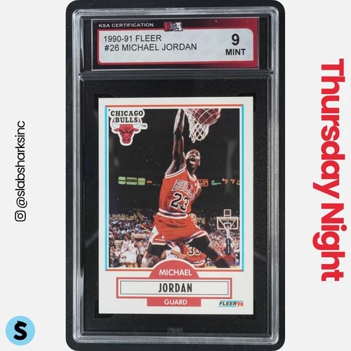 1990 FLEER #26 MICHAEL JORDAN KSA 9