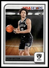 2023-24 Panini NBA Hoops Jalen Wilson Rated Rookie RC #258 Brooklyn Nets Kansas