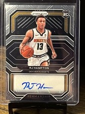 RJ Hampton RC 2020-21 Panini Prizm Basketball Rookie Penmanship Autograph Nugget