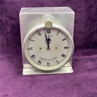 Jaeger Paris 4 Jours Early Auto Clock Aluminium Case Fabrique En Suisse MO#8757