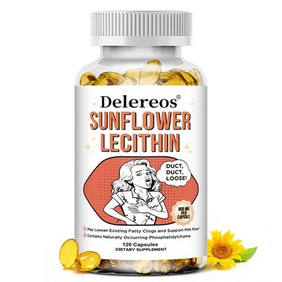 Bio-Sonnenblumenlecithin 900mg,sojafrei,Leber-und kognitive Funktionen,30 120Kap