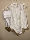 Baby biscotti & Snugs Rompers With Tights 0-3, 3-6 Ivory & Gold Baby Girl (2) — photo 9