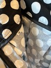 NWOT Flare Cotton Blend Black White Polka Dot Pockets Medium Skirt Retro Vibes — photo 6