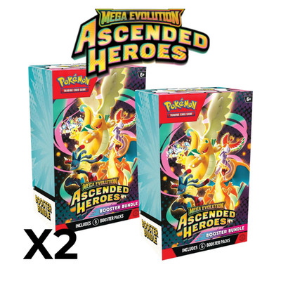 Pokemon Mega Evolution Ascended Heroes Booster Bundle Boxes (2x Boxes) PRESALE | eBay Pokemon Mega Evolution Ascended Heroes Booster Bundle Boxes (2x Boxes) PRESALE | eBay